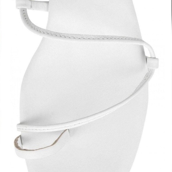 NWOT RARE Jeffrey Campbell Lace Up Flat Sandals in White Size 7.5 - Picture 3 of 10